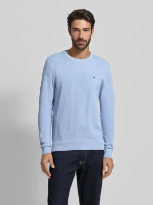 Sweter z dzianiny o kroju regular fit z czystej bawełny Tommy Hilfiger