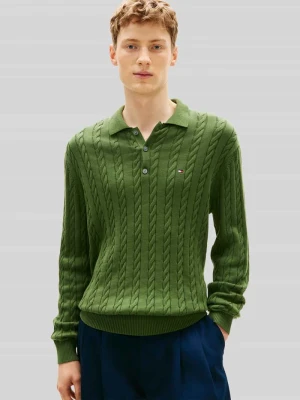 Sweter z dzianiny o kroju regular fit z czystej bawełny Tommy Hilfiger