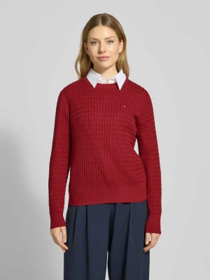 Sweter z dzianiny o kroju regular fit z czystej bawełny Tommy Hilfiger