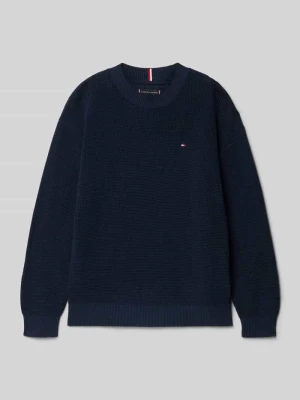 Sweter z dzianiny o kroju regular fit z czystej bawełny Tommy Hilfiger Teens