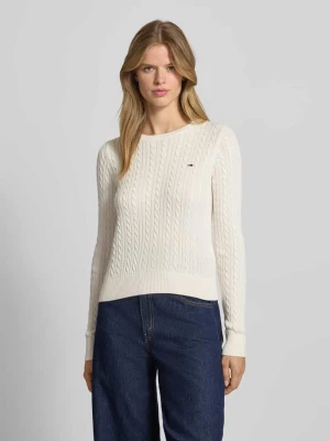 Sweter z dzianiny o kroju regular fit z czystej bawełny Tommy Jeans