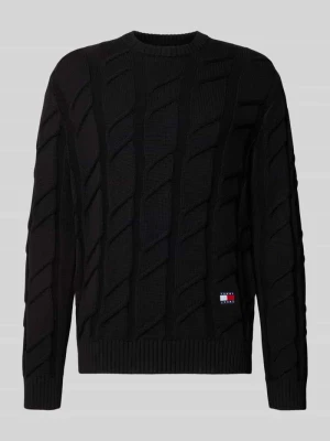 Sweter z dzianiny o kroju regular fit z czystej bawełny Tommy Jeans