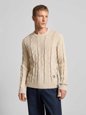 Sweter z dzianiny o kroju regular fit z czystej bawełny Tommy Jeans