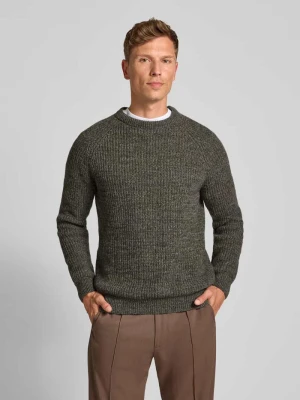 Sweter z dzianiny o kroju regular fit z czystej wełny Barbour