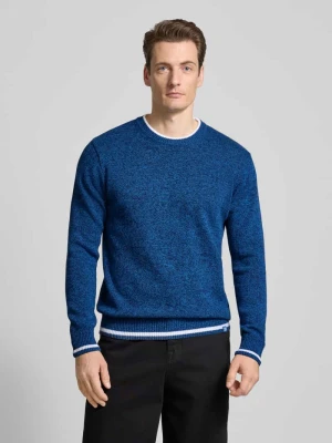 Sweter z dzianiny o kroju regular fit z detalem z logo Scotch & Soda