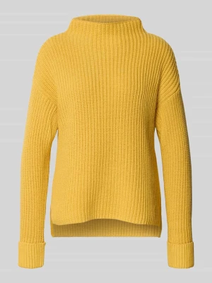 Sweter z dzianiny o kroju regular fit z dodatkiem bawełny ekologicznej model ‘SELMA’ Selected Femme