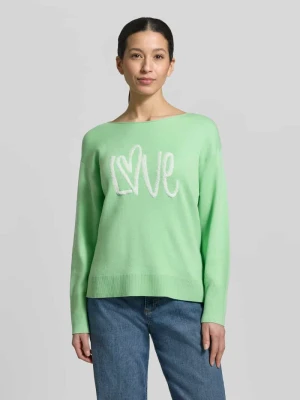 Sweter z dzianiny o kroju regular fit z dodatkiem bawełny Model 'LOVE' s.Oliver RED LABEL