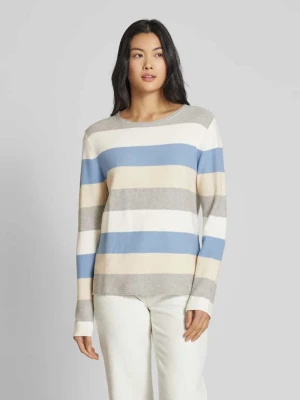 Sweter z dzianiny o kroju regular fit z dodatkiem bawełny Tom Tailor