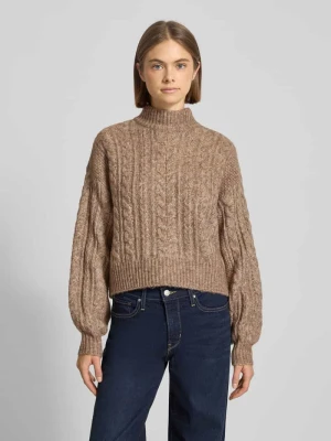Sweter z dzianiny o kroju regular fit z dodatkiem wełny model ‘LIDA’ Only
