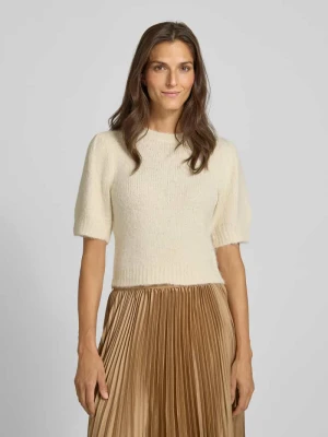 Sweter z dzianiny o kroju regular fit z dodatkiem wełny model ‘NOVAH’ Vero Moda