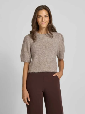 Sweter z dzianiny o kroju regular fit z dodatkiem wełny model ‘NOVAH’ Vero Moda