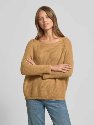 Sweter z dzianiny o kroju regular fit z dodatkiem wełny model ‘XENO’ Weekend Max Mara