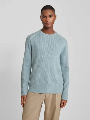 Sweter z dzianiny o kroju regular fit z dodatkiem wełny z fakturowanym wzorem Tom Tailor Denim