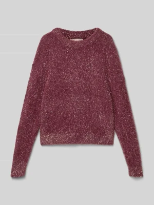 Sweter z dzianiny o kroju regular fit z efektem błyszczącym model ‘PIUMO GLITTER’ Only