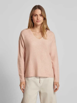 Sweter z dzianiny o kroju regular fit z efektem melanżu model ‘CREWLEFILLE’ Vero Moda