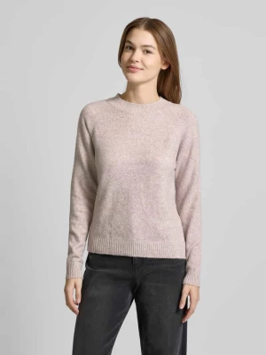 Sweter z dzianiny o kroju regular fit z efektem melanżu model ‘DOFFY’ Vero Moda