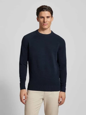 Sweter z dzianiny o kroju regular fit z efektem prążkowania Marc O'Polo