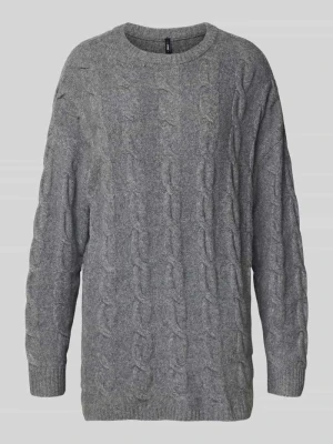 Sweter z dzianiny o kroju regular fit z fakturowanym wzorem model ‘JEANETTE’ Only