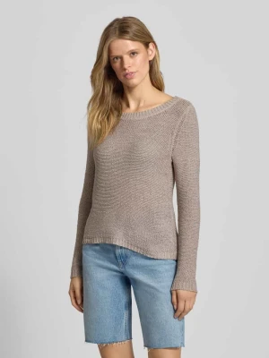 Sweter z dzianiny o kroju regular fit z grubym ściegiem model ‘GEENA’ Only