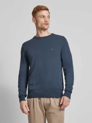 Sweter z dzianiny o kroju regular fit z miękkiej mieszanki bawełny i żywej wełny MARC O POLO