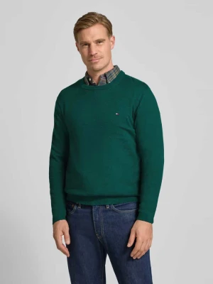 Sweter z dzianiny o kroju regular fit z mieszanki bawełny i kaszmiru Tommy Hilfiger