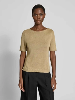 Sweter z dzianiny o kroju regular fit z mieszanki bawełny i lnu Marc O'Polo