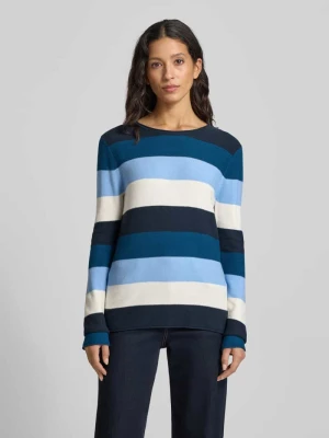 Sweter z dzianiny o kroju regular fit z mieszanki bawełny i wiskozy Tom Tailor