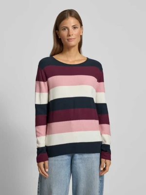 Sweter z dzianiny o kroju regular fit z mieszanki bawełny i wiskozy Tom Tailor