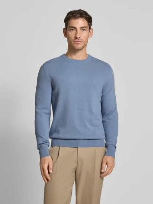 Sweter z dzianiny o kroju regular fit z mieszanki bawełny i żywej wełny Marc O'Polo