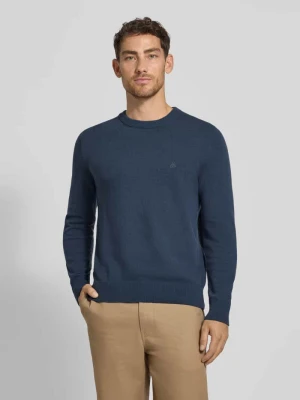 Sweter z dzianiny o kroju regular fit z mieszanki bawełny i żywej wełny Marc O'Polo