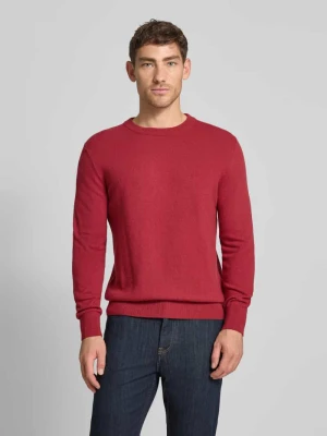 Sweter z dzianiny o kroju regular fit z mieszanki bawełny i żywej wełny Marc O'Polo