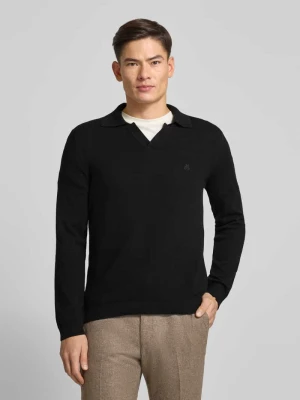 Sweter z dzianiny o kroju regular fit z mieszanki bawełny i żywej wełny Marc O'Polo