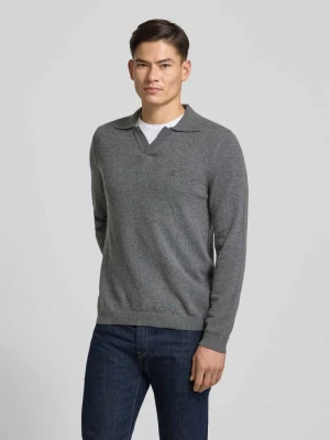 Sweter z dzianiny o kroju regular fit z mieszanki bawełny i żywej wełny Marc O'Polo