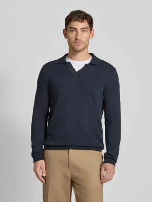 Sweter z dzianiny o kroju regular fit z mieszanki bawełny i żywej wełny Marc O'Polo