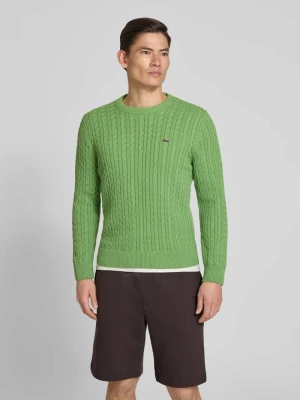 Sweter z dzianiny o kroju regular fit z mieszanki bawełny Lacoste