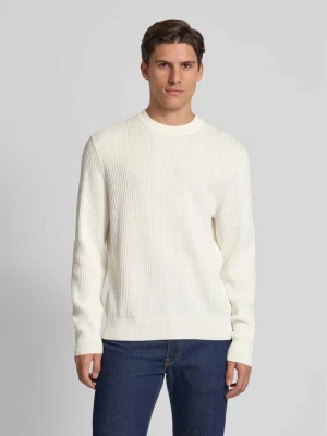 Zdjęcie produktu Sweter z dzianiny o kroju regular fit z mieszanki bawełny model ‘APOKKO’ Boss Orange