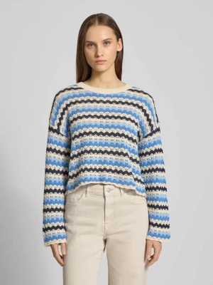 Sweter z dzianiny o kroju regular fit z mieszanki bawełny model ‘ASA’ Only