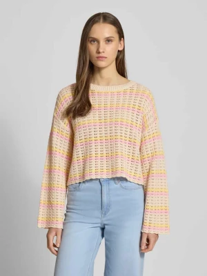 Sweter z dzianiny o kroju regular fit z mieszanki bawełny model ‘ASA’ Only