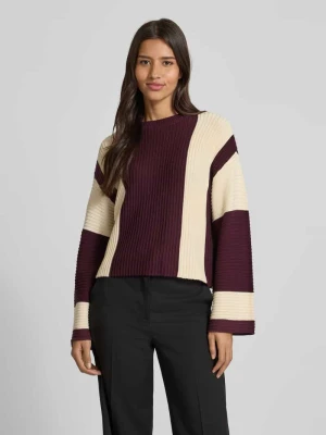 Sweter z dzianiny o kroju regular fit z mieszanki bawełny model ‘GIGI’ Vero Moda