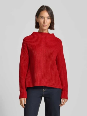 Sweter z dzianiny o kroju regular fit z mieszanki bawełny model ‘SELMA’ Selected Femme