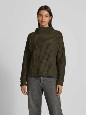 Sweter z dzianiny o kroju regular fit z mieszanki bawełny model ‘SELMA’ Selected Femme