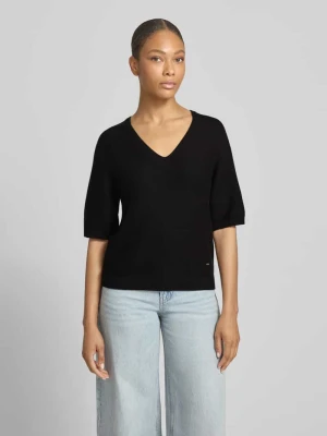 sweter z dzianiny o kroju regular fit z mieszanki bawełny s.Oliver RED LABEL