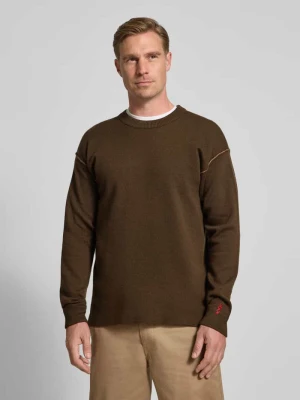 Sweter z dzianiny o kroju regular fit z mieszanki wełny i bawełny Scotch & Soda