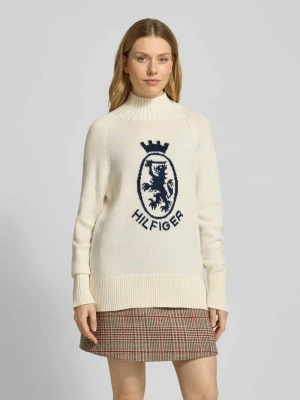 Sweter z dzianiny o kroju regular fit z mieszanki wełny i bawełny Tommy Hilfiger