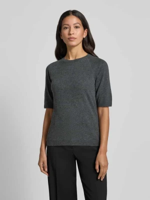 Sweter z dzianiny o kroju regular fit z mieszanki wełny i kaszmiru model ‘YEN’ MM