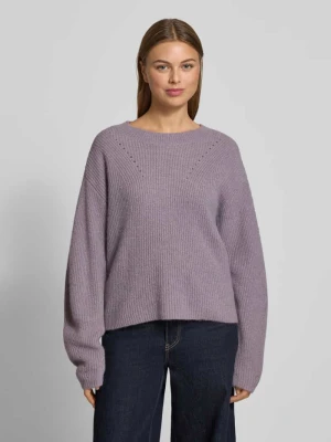 Sweter z dzianiny o kroju regular fit z mieszanki wełny i wełny z alpaki model ‘C_FENNE’ Boss Orange