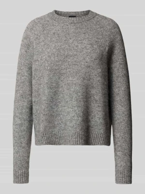 Sweter z dzianiny o kroju regular fit z mieszanki wełny z alpaki model ‘FEBISAN’ Boss