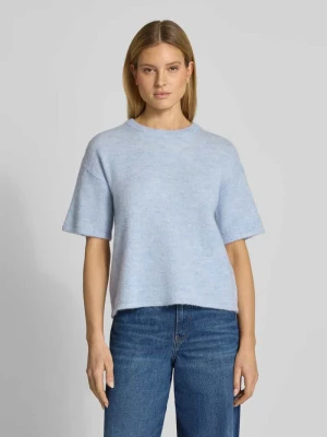 Sweter z dzianiny o kroju regular fit z mieszanki wełny z domieszką alpaki Model 'LULU' Selected Femme