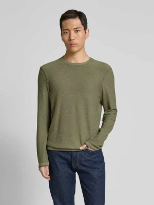 Sweter z dzianiny o kroju regular fit z mieszanki wiskozy, bawełny i lnu Marc O'Polo