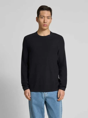 Sweter z dzianiny o kroju regular fit z mieszanki wiskozy, bawełny i lnu Marc O'Polo